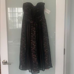 Nanette Lepore Strapless Silk Tulle Evening Dress